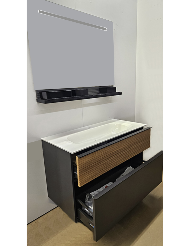 Burgbad Leuchtspiegel und Möbelwaschtisch