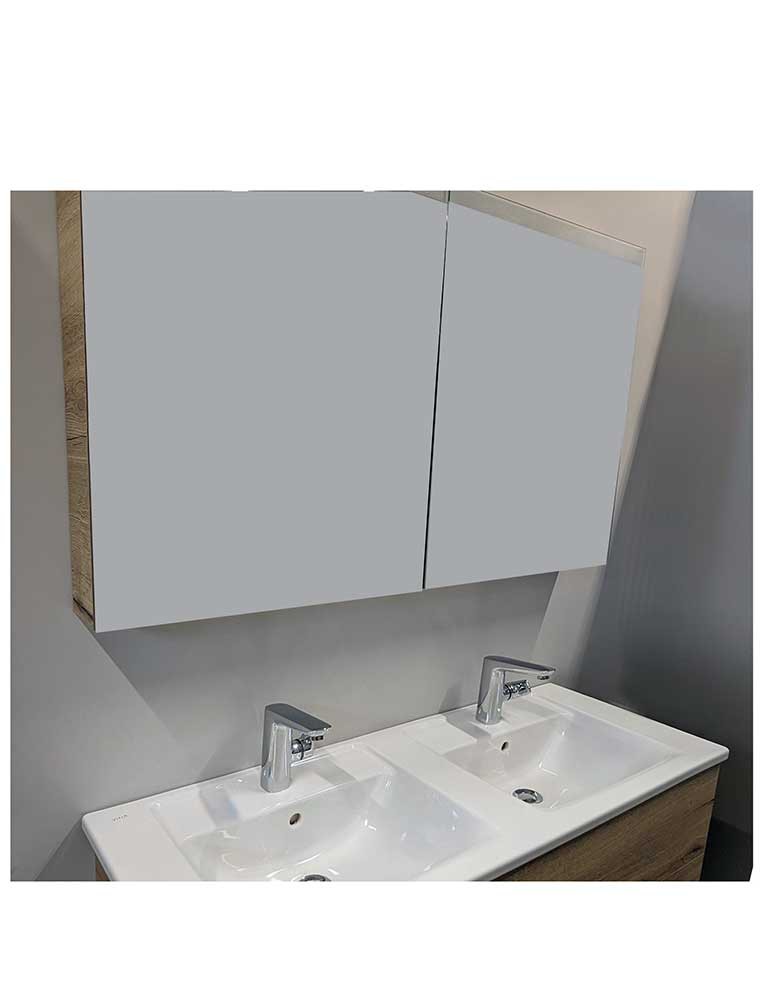 Spiegelschrank in Strukturlaminat