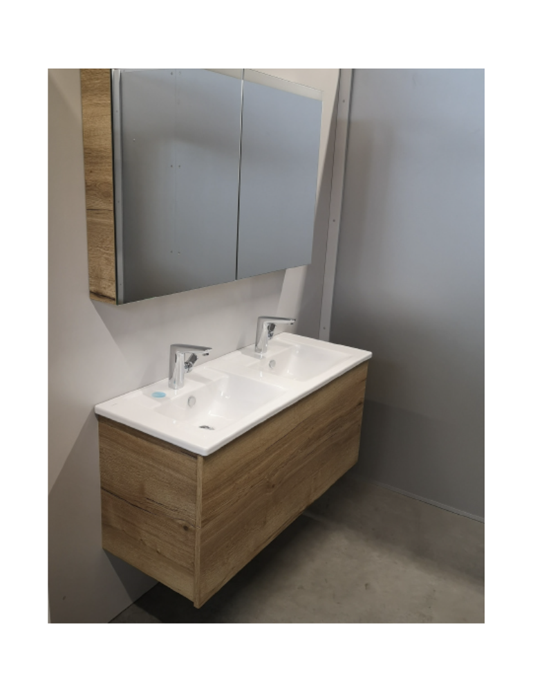 Spiegelschrank mit Doppelwaschtisch