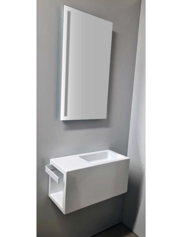 Handwaschbecken mit Lichtspiegel