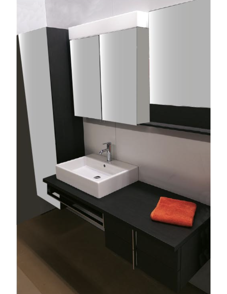 DURAVIT Waschtischanlage mit Lichtspiegel